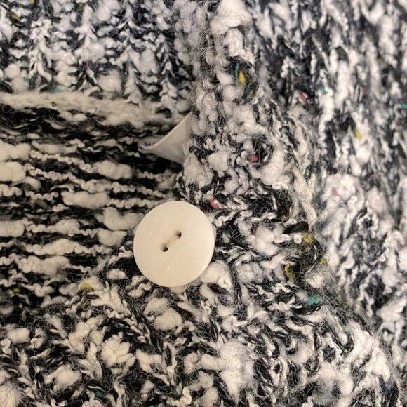 Vintage Cadogan Court Sportswear White  Confetti Mock Neck Sweater M - Picture 5 of 9